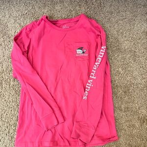 Girls vineyard vines long sleeve Eve Christmas tee size large